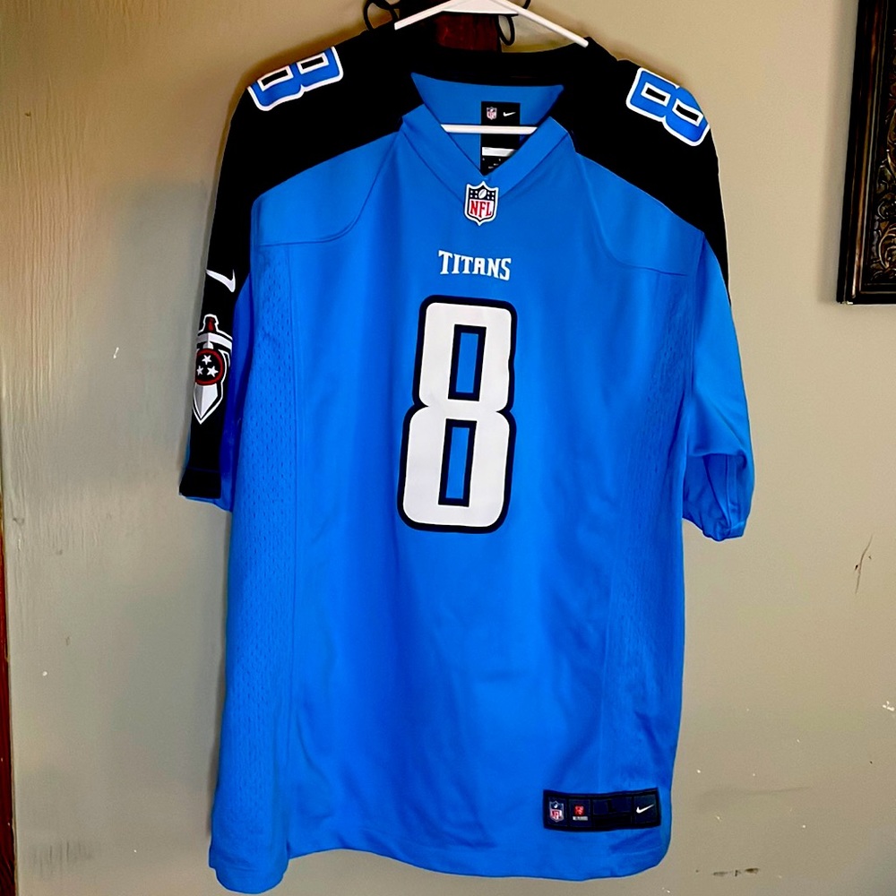 Tennessee Titans Marcus Mariota #8 Nike On Field Mens Football Jersey Size Lg
